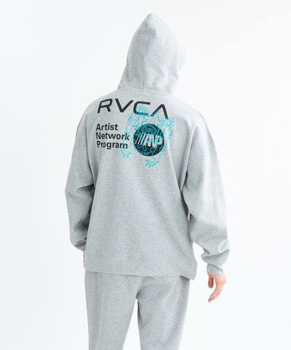 RVCA メンズ OVER PRINT HD パーカー 【2025年秋冬モデル】