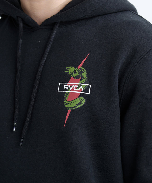 RVCA メンズ SHOCK SQUAD HOODIE パーカー 【2025年秋冬モデル】 BLK / XL