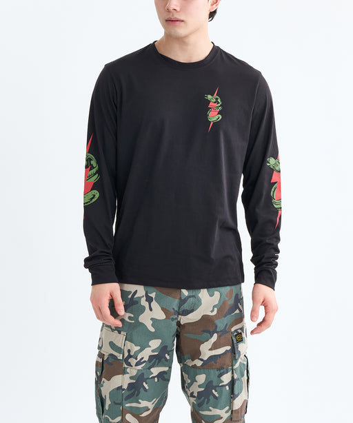 RVCA メンズ SHOCK SQUAD LS ロンＴ 【2025年秋冬モデル】 BLK / XL