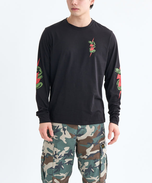 RVCA メンズ SHOCK SQUAD LS ロンＴ 【2025年秋冬モデル】 BLK / XL