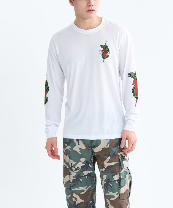 RVCA メンズ SHOCK SQUAD LS ロンＴ 【2025年秋冬モデル】 WHT / XL