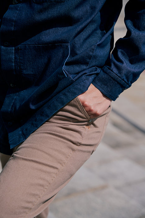 【OUTLET】RVCA メンズ QUILTING DENIM SHIRT 長袖シャツ 【2025年秋冬モデル】