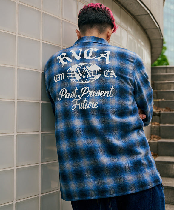 【OUTLET】RVCA メンズ WOLD WIDE SHIRT 長袖シャツ 【2025年秋冬モデル】