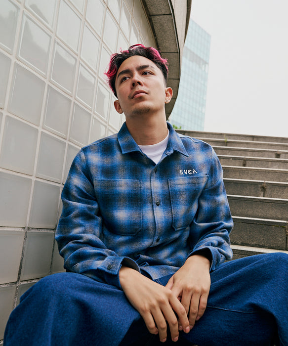 【OUTLET】RVCA メンズ WOLD WIDE SHIRT 長袖シャツ 【2025年秋冬モデル】