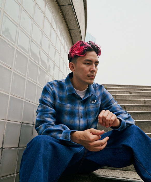 【OUTLET】RVCA メンズ WOLD WIDE SHIRT 長袖シャツ 【2025年秋冬モデル】