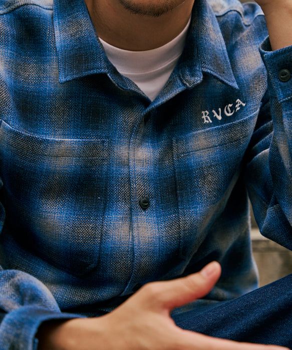 【OUTLET】RVCA メンズ WOLD WIDE SHIRT 長袖シャツ 【2025年秋冬モデル】