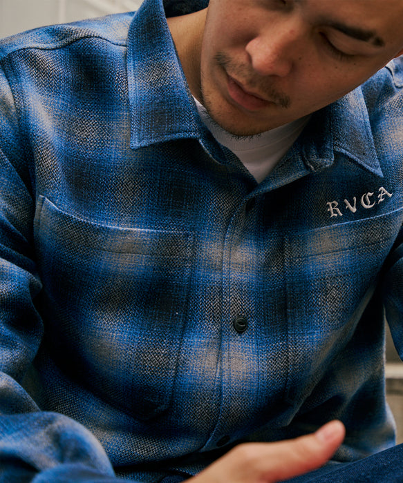 【OUTLET】RVCA メンズ WOLD WIDE SHIRT 長袖シャツ 【2025年秋冬モデル】