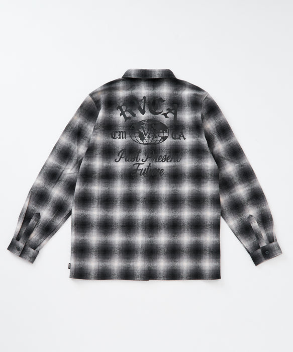 RVCA メンズ WOLD WIDE SHIRT 長袖シャツ 【2025年秋冬モデル】