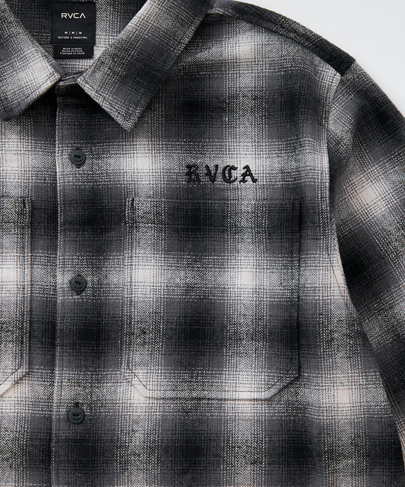 RVCA メンズ WOLD WIDE SHIRT 長袖シャツ 【2025年秋冬モデル】