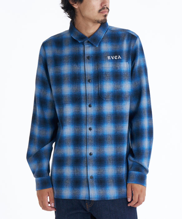 RVCA メンズ WOLD WIDE SHIRT 長袖シャツ 【2025年秋冬モデル】