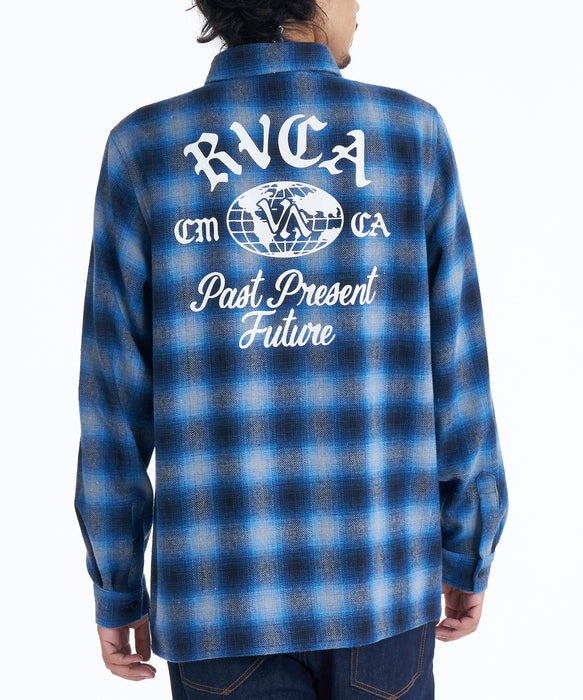 【OUTLET】RVCA メンズ WOLD WIDE SHIRT 長袖シャツ 【2025年秋冬モデル】