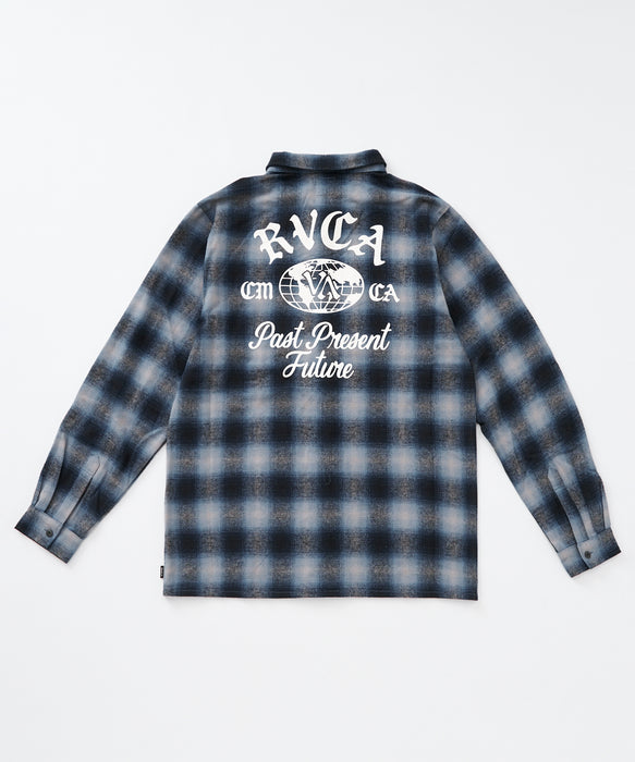 RVCA メンズ WOLD WIDE SHIRT 長袖シャツ 【2025年秋冬モデル】