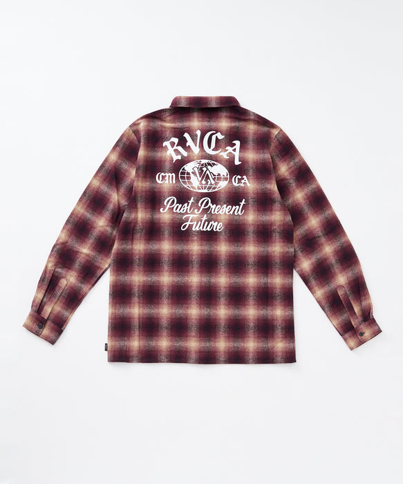 【OUTLET】RVCA メンズ WOLD WIDE SHIRT 長袖シャツ 【2025年秋冬モデル】