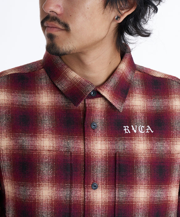 【OUTLET】RVCA メンズ WOLD WIDE SHIRT 長袖シャツ 【2025年秋冬モデル】