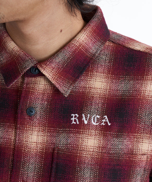 【OUTLET】RVCA メンズ WOLD WIDE SHIRT 長袖シャツ 【2025年秋冬モデル】