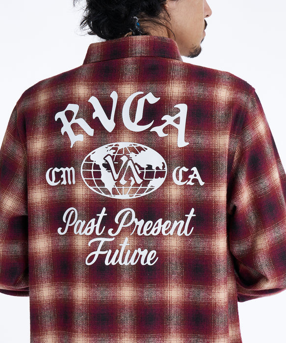 【OUTLET】RVCA メンズ WOLD WIDE SHIRT 長袖シャツ 【2025年秋冬モデル】