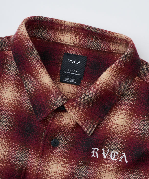【OUTLET】RVCA メンズ WOLD WIDE SHIRT 長袖シャツ 【2025年秋冬モデル】