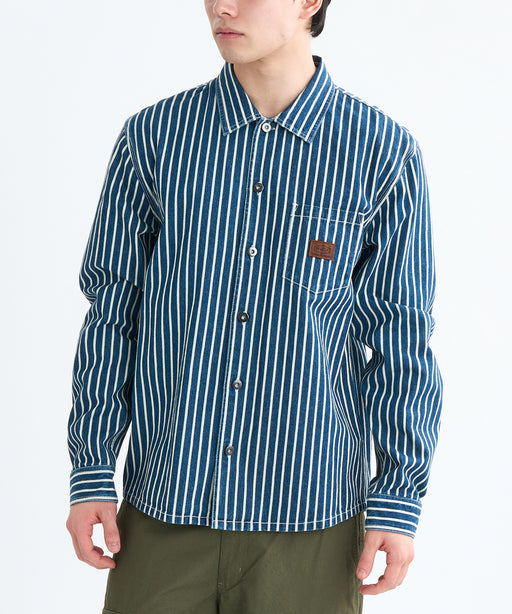 OUTLET】RVCA メンズ DAYSHIFT HICKORY OVERSHIRT 長袖シャツ 【2025年