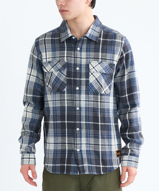 RVCA メンズ DAYSHIFT FLANNEL LS 長袖シャツ 【2025年秋冬モデル】 BLK / XL