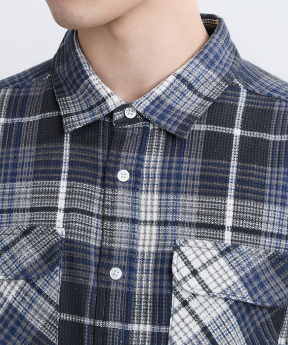 RVCA メンズ DAYSHIFT FLANNEL LS 長袖シャツ 【2025年秋冬モデル】 BLK / XL