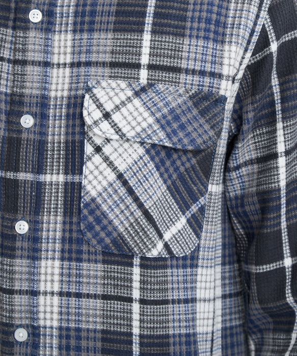 RVCA メンズ DAYSHIFT FLANNEL LS 長袖シャツ 【2025年秋冬モデル】 BLK / XL