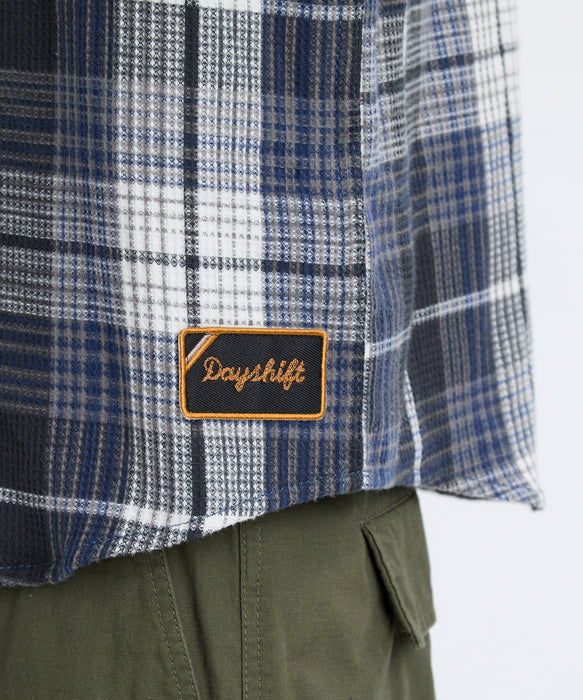 RVCA メンズ DAYSHIFT FLANNEL LS 長袖シャツ 【2025年秋冬モデル】 BLK / XL