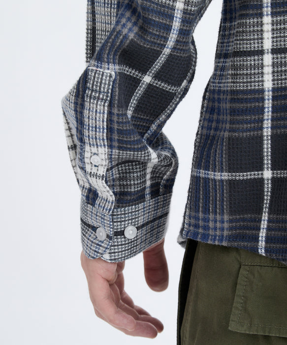 RVCA メンズ DAYSHIFT FLANNEL LS 長袖シャツ 【2025年秋冬モデル】 BLK / XL
