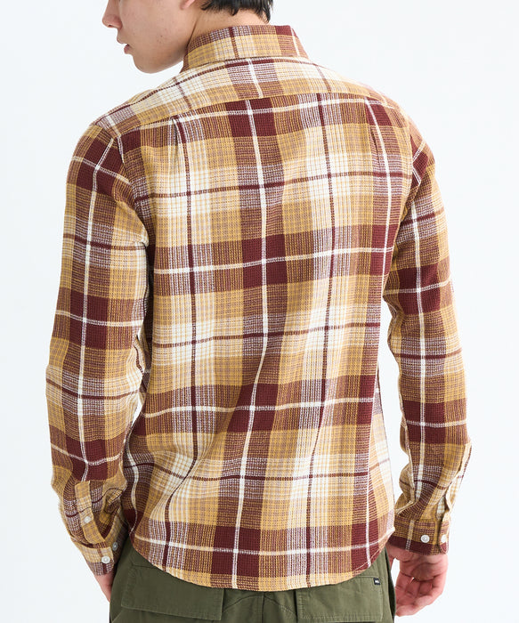 RVCA メンズ DAYSHIFT FLANNEL LS 長袖シャツ 【2025年秋冬モデル】 RDE / XL