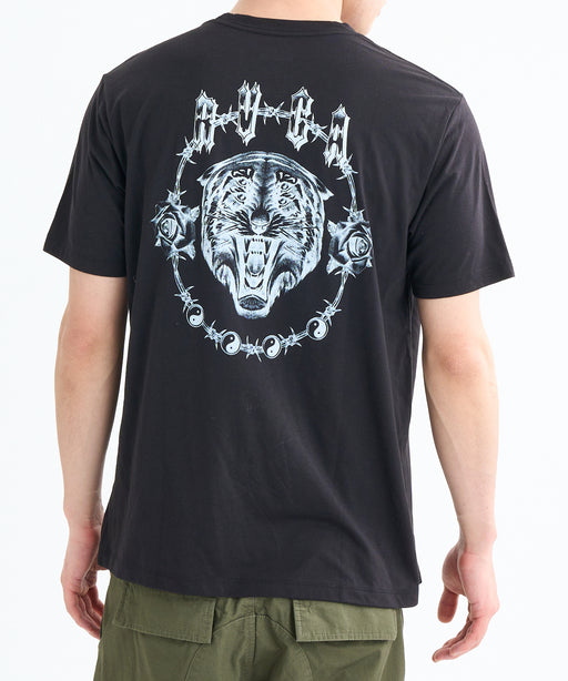 RVCA メンズ BENJ TIGER EYES SS Tシャツ 【2025年秋冬モデル】 BLK / XL