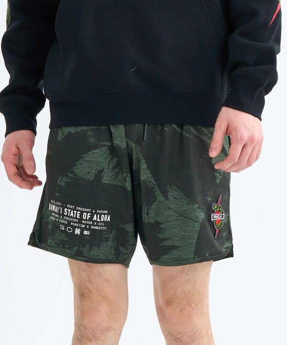 RVCA メンズ HAWAII YOGGER RECOVE ショートパンツ 【2025年秋冬モデル】 ICMO / XXL