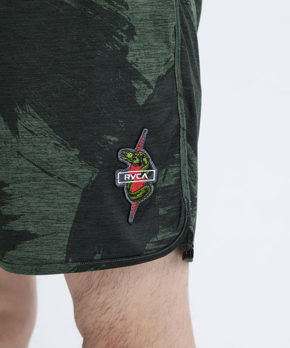 RVCA メンズ HAWAII YOGGER RECOVE ショートパンツ 【2025年秋冬モデル】 ICMO / XXL