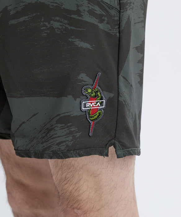 RVCA メンズ HAWAII YOGGER STRETC ショートパンツ 【2025年秋冬モデル】 ICMO / XXL