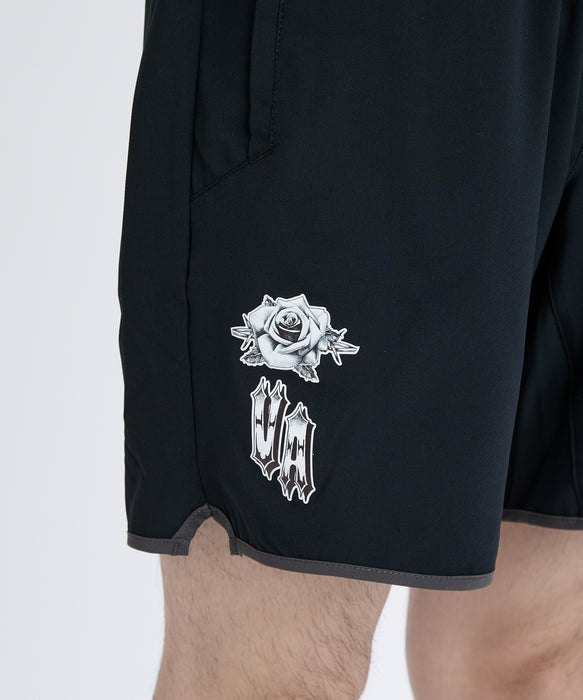 RVCA メンズ YOGGER STRETCH CONTR ショートパンツ 【2025年秋冬モデル】 BLK / XL