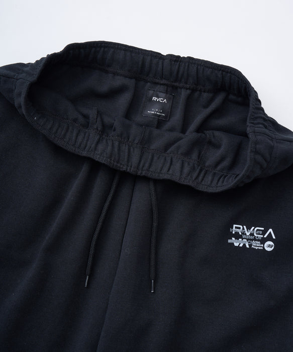 RVCA メンズ OVER PRINT PT セットアップボトムス 【2025年秋冬モデル】 BLK / XL
