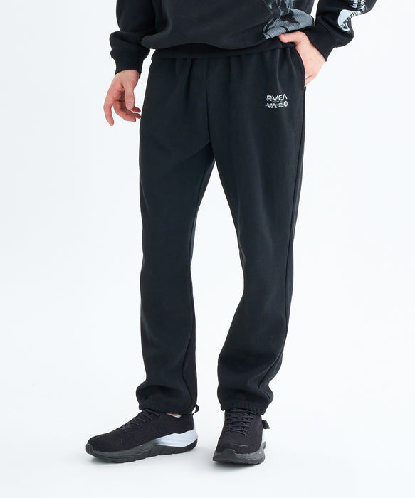 RVCA メンズ OVER PRINT PT セットアップボトムス 【2025年秋冬モデル】 BLK / XL