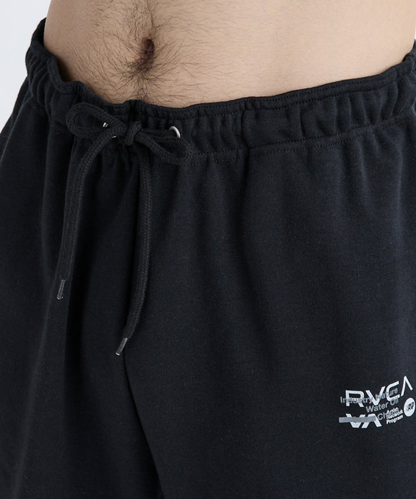 RVCA メンズ OVER PRINT PT セットアップボトムス 【2025年秋冬モデル】 BLK / XL