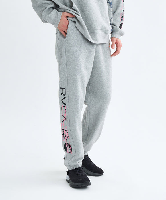 RVCA メンズ OVER PRINT PT セットアップボトムス 【2025年秋冬モデル】