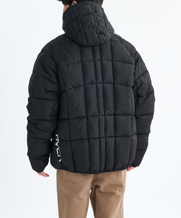 RVCA メンズ LIGHT PUFF MIL JKT ジャケット 【2025年秋冬モデル】 BLK / XL