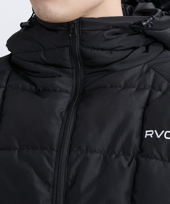 RVCA メンズ LIGHT PUFF MIL JKT ジャケット 【2025年秋冬モデル】 BLK / XL