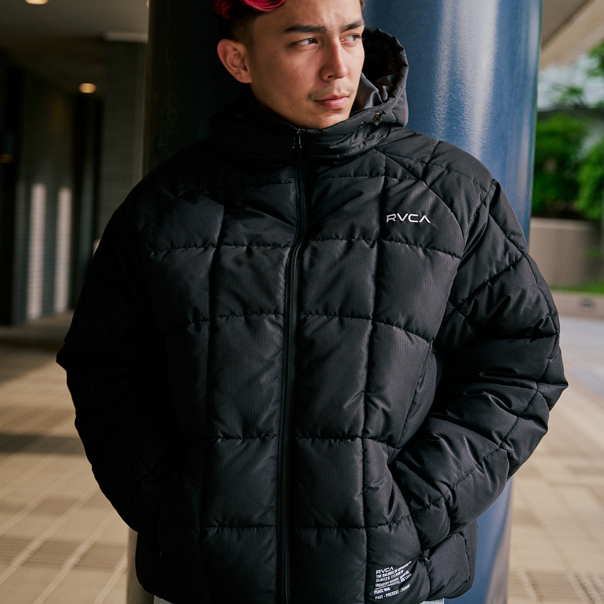 ジャケット・アウター Mertra Plaid Softshell Jacket SALE】RVCA メンズ LIGHT PUFF MIL JKT ジャケット 【2025年秋冬モデル】