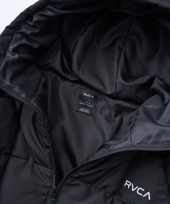 RVCA メンズ LIGHT PUFF MIL JKT ジャケット 【2025年秋冬モデル】 BLK / XL