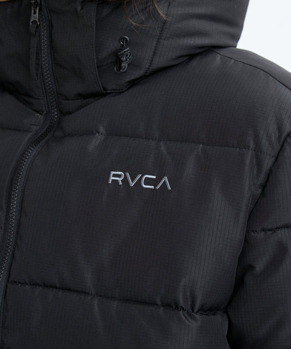 RVCA メンズ BACK PRINT PUFFER JK ジャケット 【2025年秋冬モデル】 BLK / XL