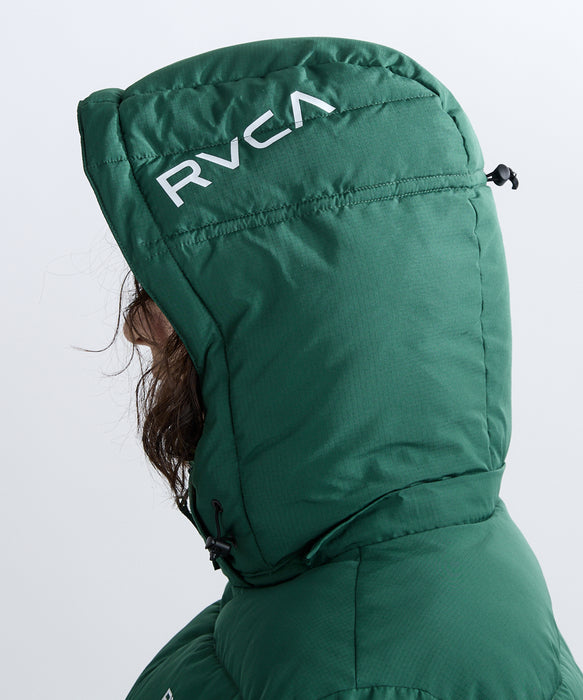 RVCA メンズ BACK PRINT PUFFER JK ジャケット 【2025年秋冬モデル】 GGN / XL