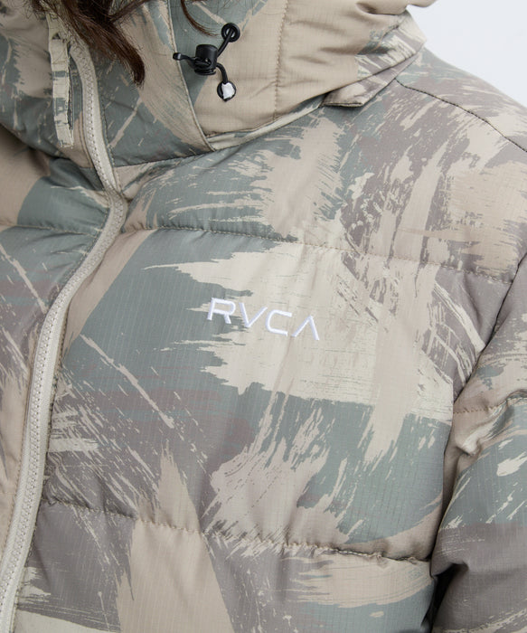 RVCA メンズ BACK PRINT PUFFER JK ジャケット 【2025年秋冬モデル】 KHC / XL