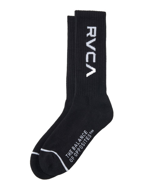 RVCA メンズ BIG RVCA SOCKS ソックス 【2025年秋冬モデル】 BLK / F
