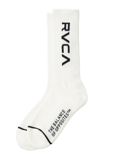 RVCA メンズ BIG RVCA SOCKS ソックス 【2025年秋冬モデル】 WHT / F