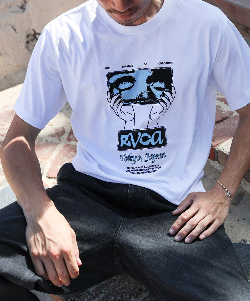 直営店限定】RVCA メンズ RVCA SKATE TOKYO 2025 ST Tシャツ 【2025年