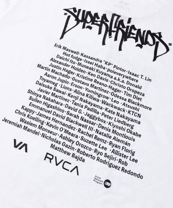 RVCA メンズ SUPER FRIENDS 3 TEE Tシャツ