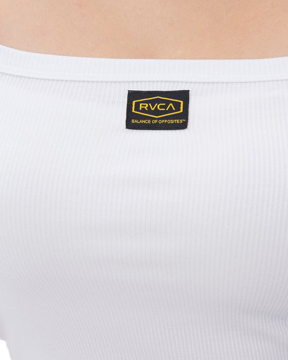 RVCA レディース RECESSION TUBE TOP タンクトップ 【2025年春夏モデル】 WHT / L