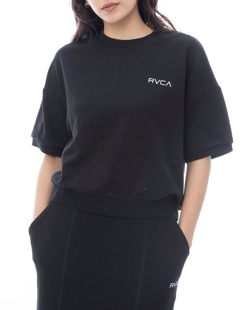 RVCA レディース BANDANA VA BOX SWEAT SS トレーナー 【2025年春夏モデル】 BLK / L